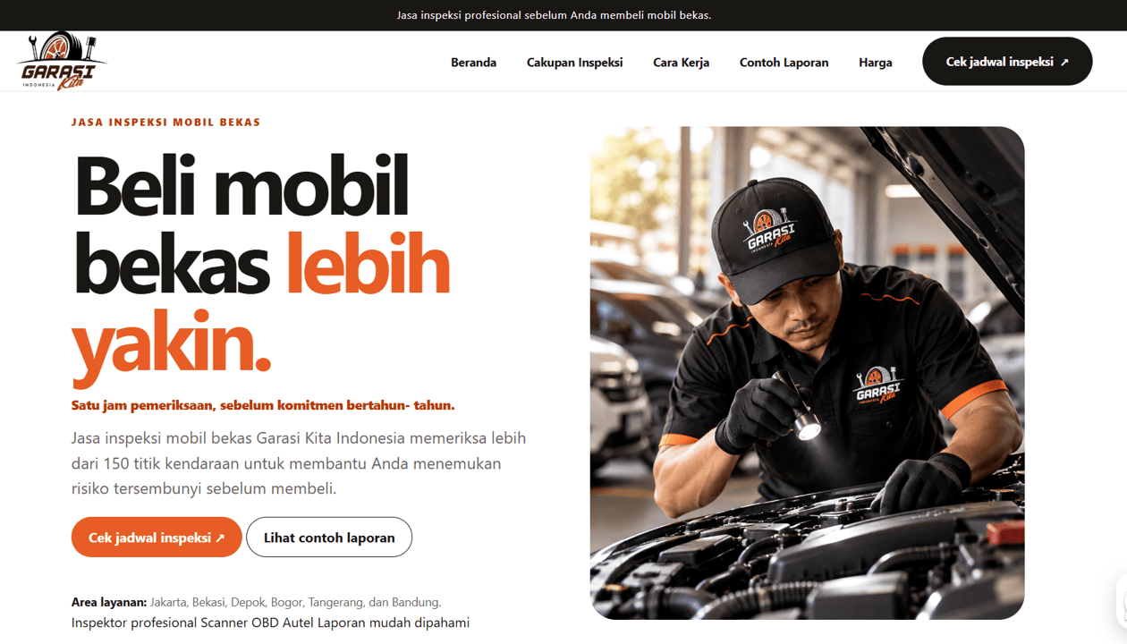 Garasi Kita Indonesia website preview